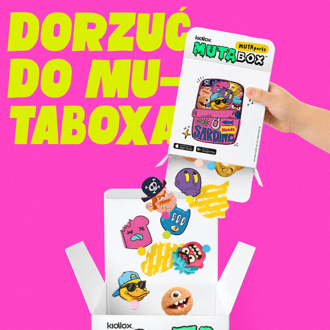 MUTABOX® Headz - dorzuć do MUTABOXA